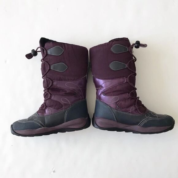 Geox purple amphibiox winter boots VGUC size 13 - Picture 2 of 8